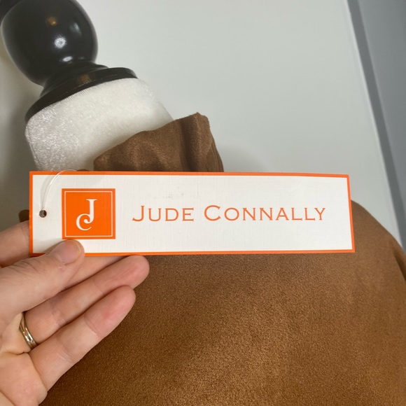 NWT Jude Connally Faux Suede Cora Top/tunic Brown - Picture 7 of 9